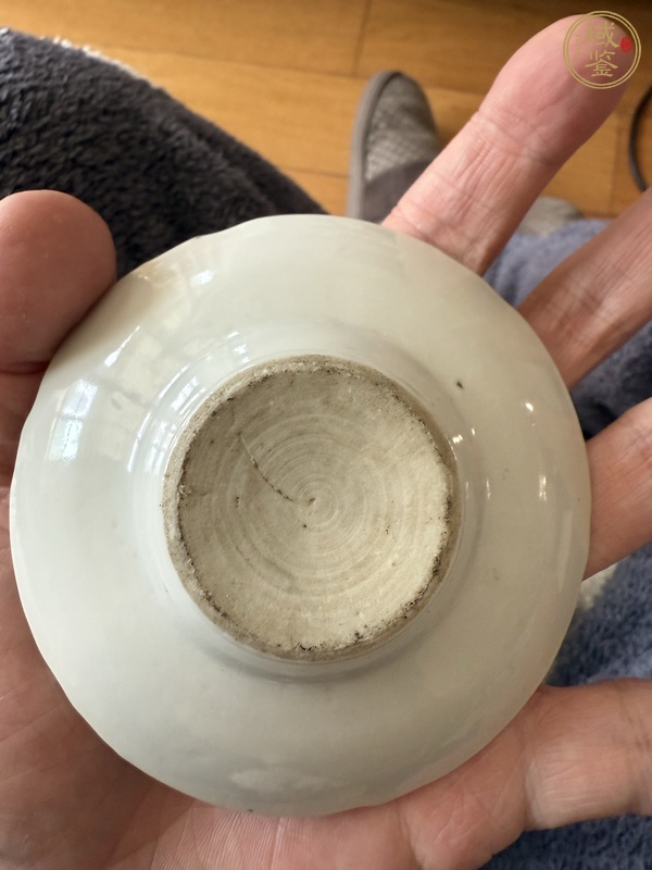 古玩陶瓷蘆雁紋茶盞真品鑒賞圖