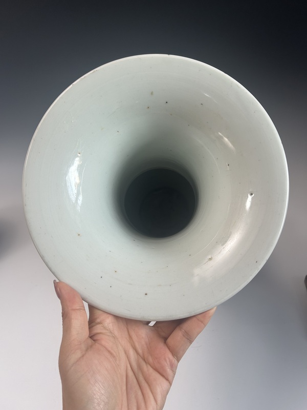 古玩陶瓷清康熙·青花山水人物鳳尾尊拍賣,當前價格95000元