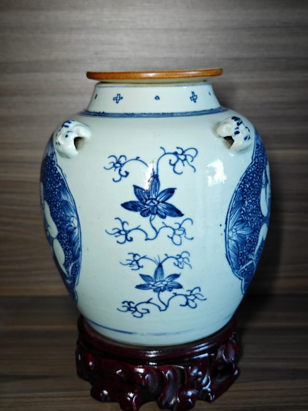 古玩陶瓷清雍正青花連生貴子圖茶壺拍賣，當前價格3456元