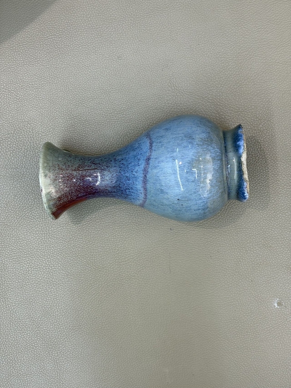古玩陶瓷鈞紅釉窯變瓶拍賣,當前價格13600元