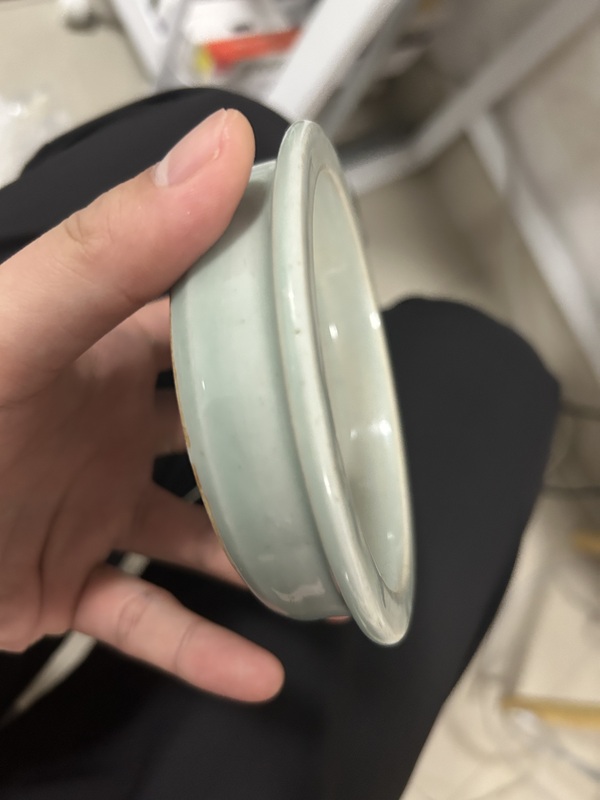 古玩陶瓷青釉洗拍賣(mài)，當(dāng)前價(jià)格2500元