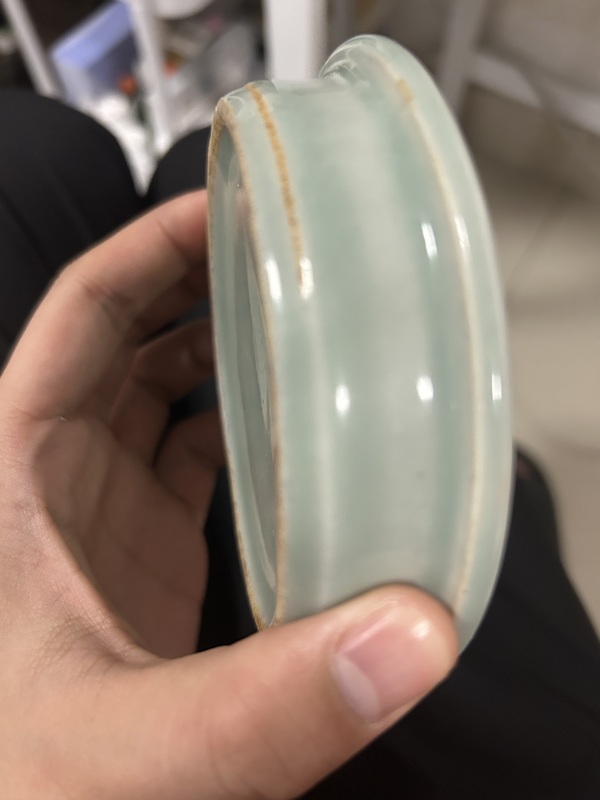 古玩陶瓷青釉洗拍賣(mài)，當(dāng)前價(jià)格2500元
