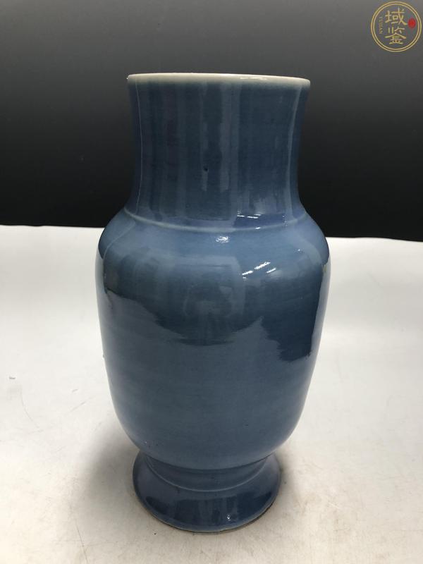 古玩陶瓷清中晚·天藍釉燈籠尊拍賣,當前價格16000元