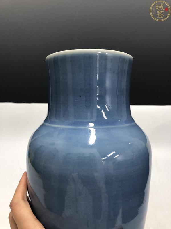 古玩陶瓷清中晚·天藍釉燈籠尊拍賣,當前價格16000元