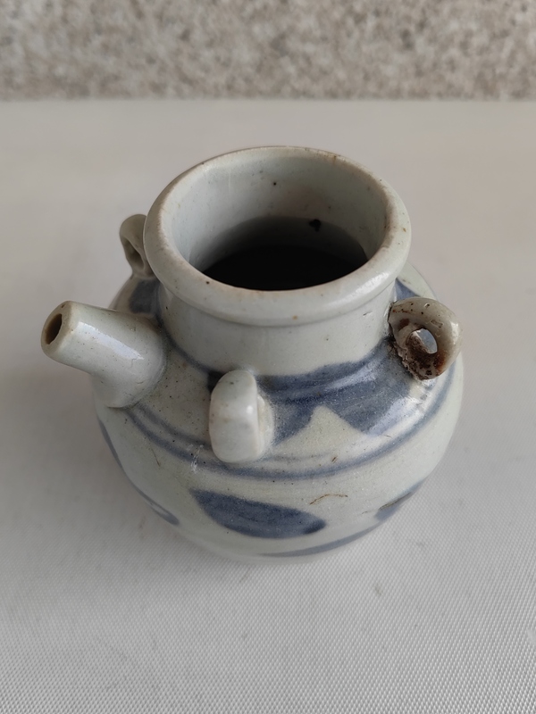 古玩陶瓷青花花卉紋執壺拍賣,當前價格580元