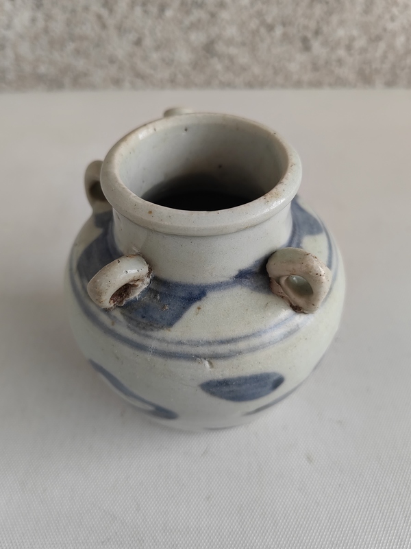 古玩陶瓷青花花卉紋執壺拍賣,當前價格580元
