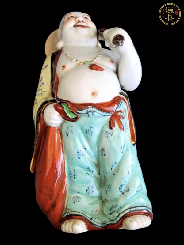 古玩陶瓷彌勒佛塑像真品鑒賞圖