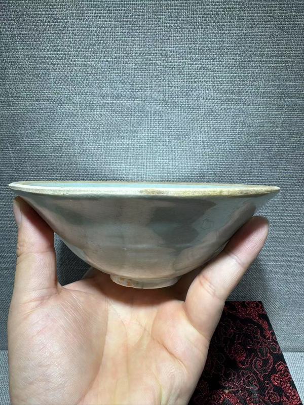 古玩陶瓷青白釉印花碗拍賣,當前價格7000元