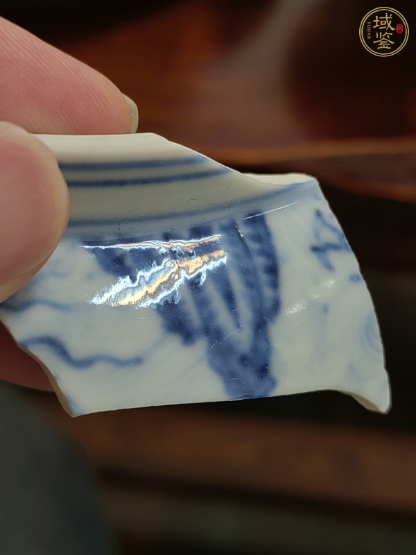 古玩陶瓷青花瓷片真品鑒賞圖