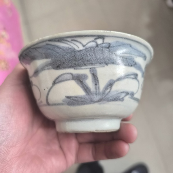 古玩陶瓷青花花鳥紋碗拍賣，當前價格1200元