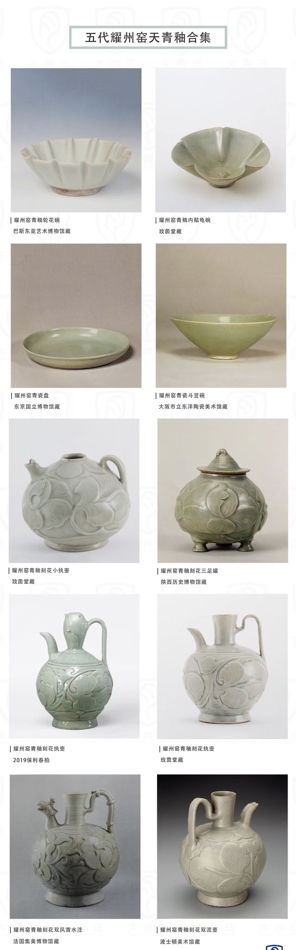 古玩陶瓷五代耀州窯青釉斗笠盞拍賣,當前價格36000元