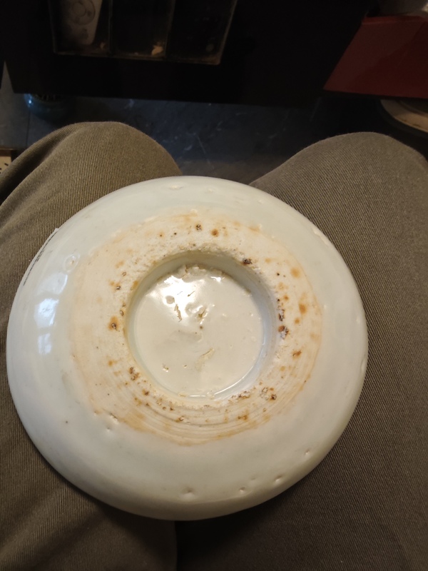 古玩陶瓷青花澀胎魚紋盤拍賣，當前價格3500元