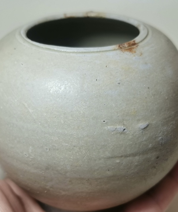 古玩陶瓷越窯青瓷水盂拍賣(mài)，當(dāng)前價(jià)格288元