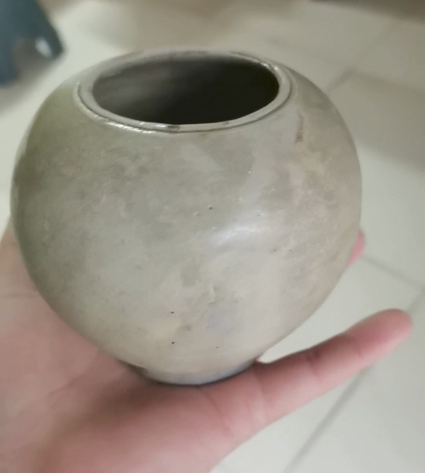 古玩陶瓷越窯青瓷水盂拍賣(mài)，當(dāng)前價(jià)格288元