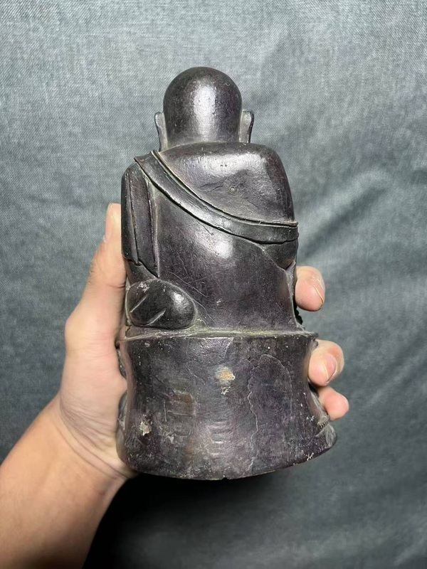 古玩銅器銅彌勒佛造像拍賣，當前價格15000元