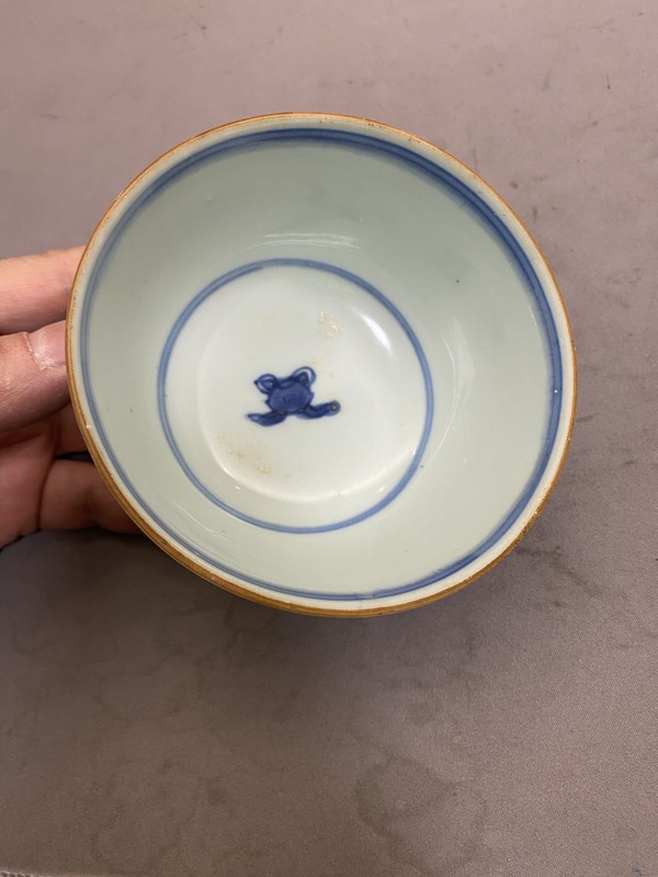 古玩陶瓷青花花卉茶碗拍賣,當前價格3880元