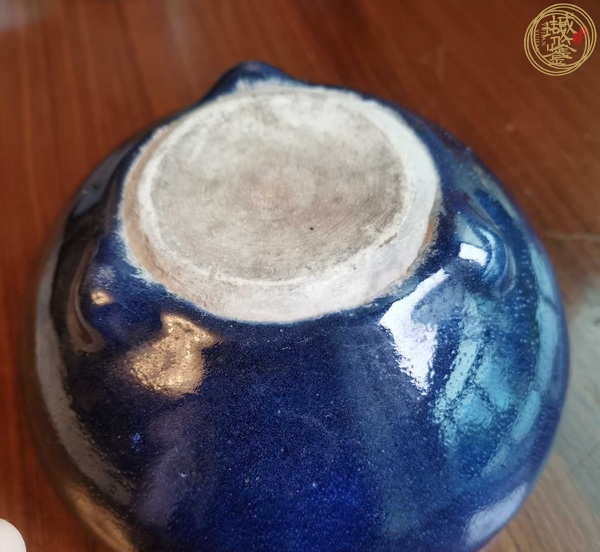 古玩陶瓷霽藍(lán)釉香爐真品鑒賞圖