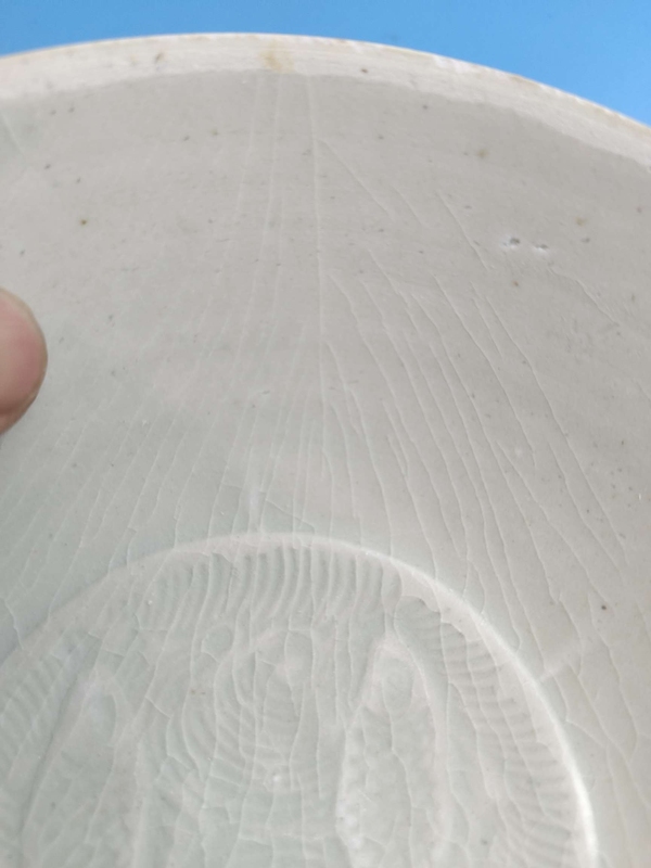 古玩陶瓷青白釉模印雙魚紋芒口碗拍賣，當前價格2000元