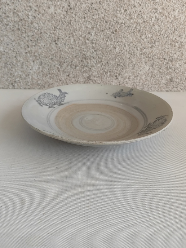 古玩陶瓷青花魚盤拍賣,當前價格580元