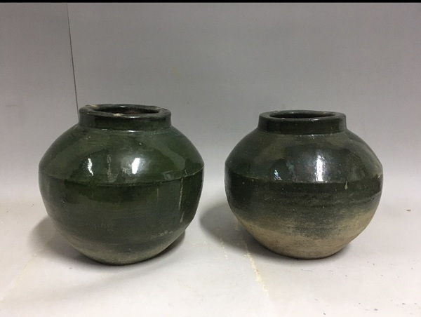 古玩陶瓷漢綠釉罐拍賣,當(dāng)前價(jià)格12000元