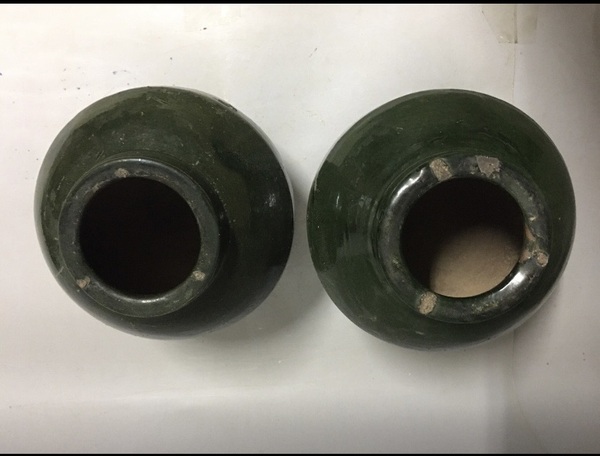 古玩陶瓷漢綠釉罐拍賣,當(dāng)前價(jià)格12000元