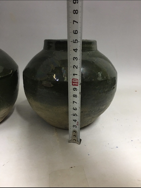 古玩陶瓷漢綠釉罐拍賣,當(dāng)前價(jià)格12000元