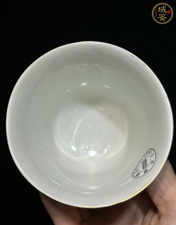 古玩陶瓷花鳥紋杯真品鑒賞圖