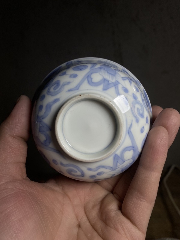 古玩陶瓷民國(guó)青花杯拍賣，當(dāng)前價(jià)格980元
