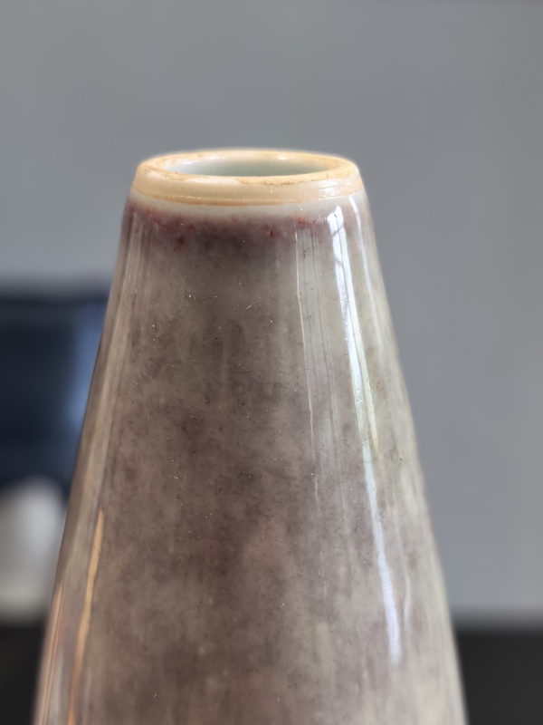 古玩陶瓷晚清 豇豆紅釉柳葉瓶拍賣,當前價格20888元