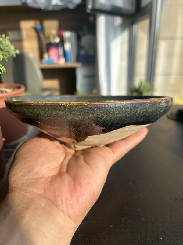 古玩陶瓷耀州窯窯變黑釉大碗拍賣,當前價格8000元