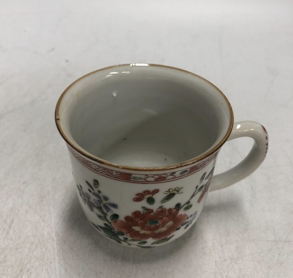 古玩陶瓷清康熙·五彩花卉紋執(zhí)杯拍賣,當(dāng)前價格5678元