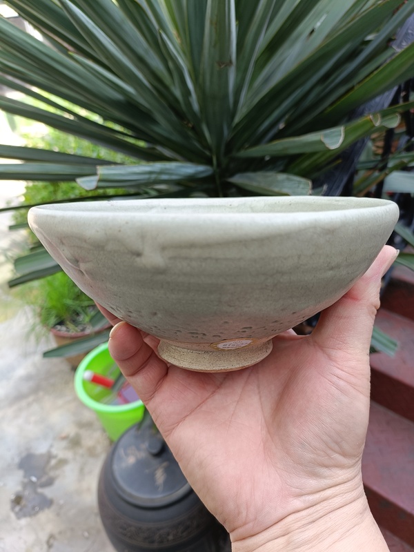 古玩陶瓷元代鈞窯青釉大碗拍賣,當前價格3880元