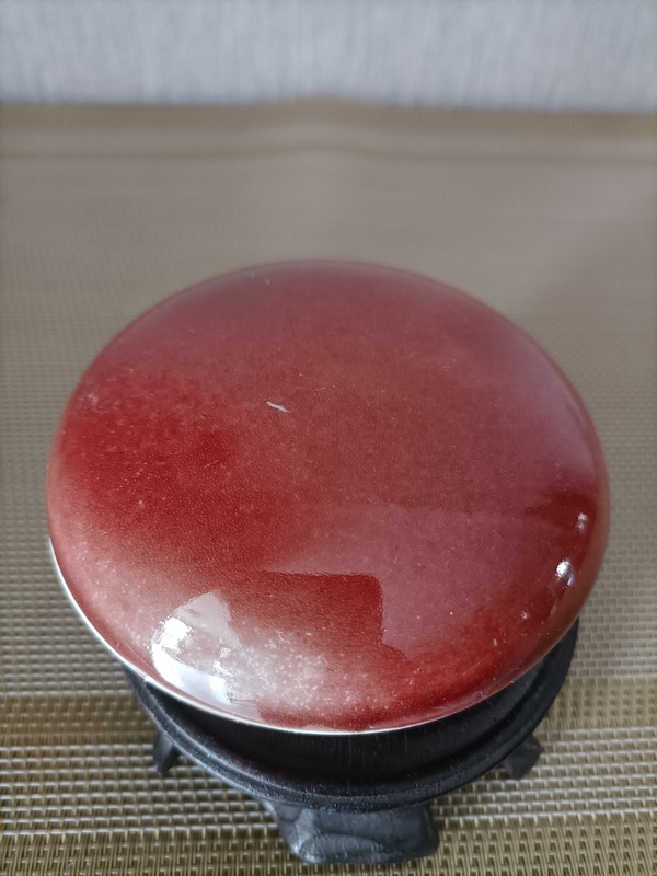 古玩陶瓷紅釉蓋盒拍賣，當(dāng)前價格2980元