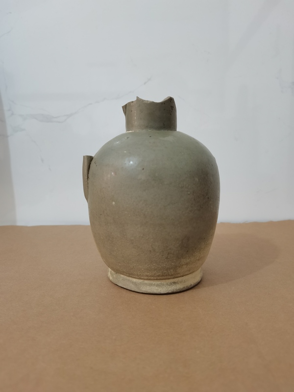 古玩陶瓷越窯青釉執(zhí)壺拍賣，當(dāng)前價格0元