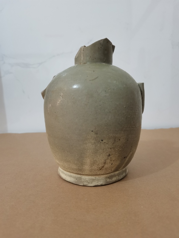 古玩陶瓷越窯青釉執(zhí)壺拍賣，當(dāng)前價格0元