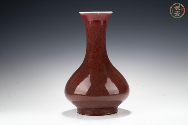 古玩清中晚·郎紅釉賞瓶真品鑒賞圖