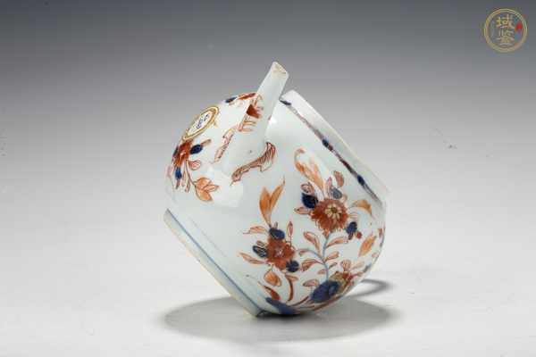 古玩陶瓷清康熙·青花礬紅描金花卉紋茶壺真品鑒賞圖