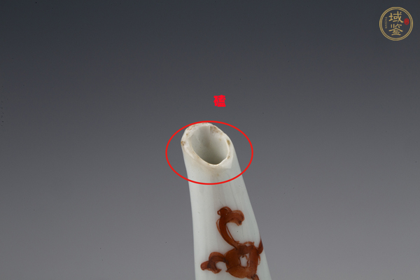 古玩陶瓷清康熙·青花礬紅描金花卉紋茶壺真品鑒賞圖