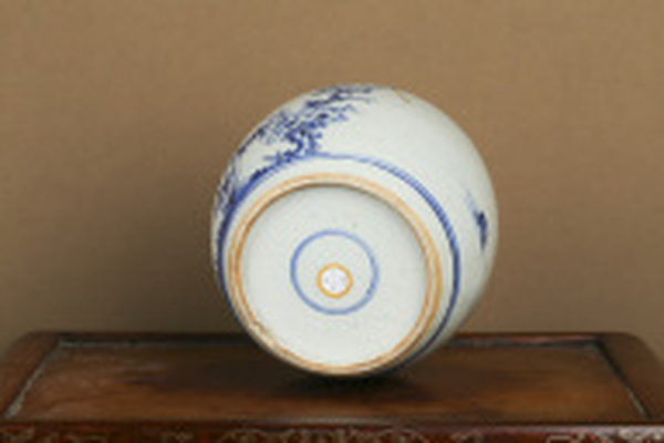 古玩陶瓷清雍正·青花歲寒三友紋罐拍賣，當(dāng)前價(jià)格16880元