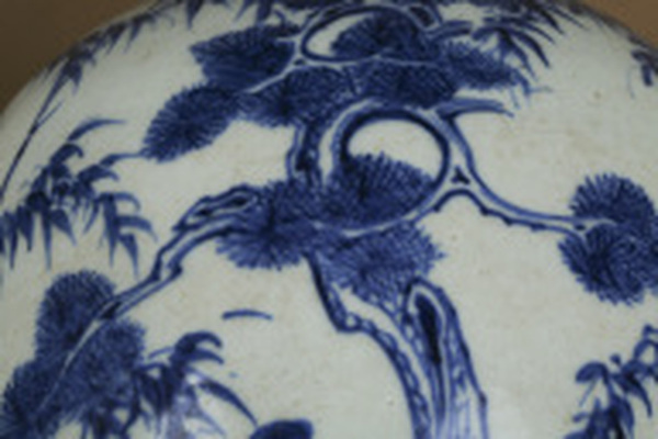 古玩陶瓷清雍正·青花歲寒三友紋罐拍賣，當(dāng)前價(jià)格16880元