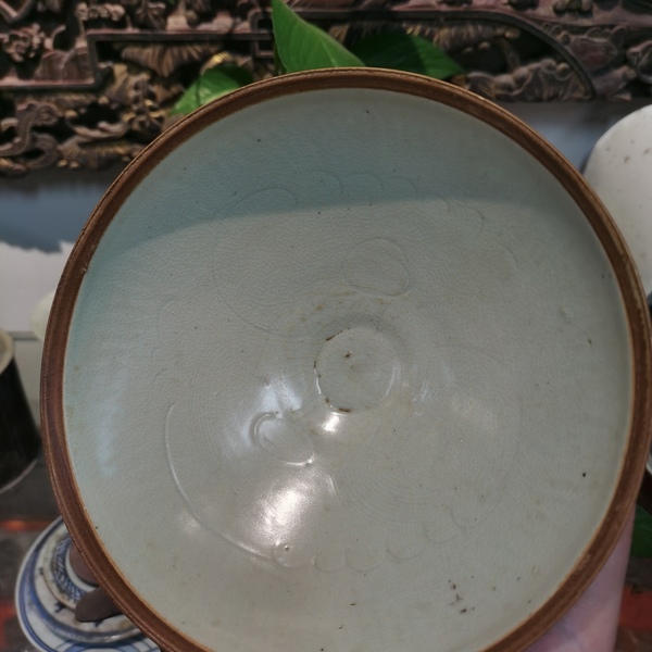 古玩陶瓷宋代影青劃花碗拍賣，當(dāng)前價(jià)格300元