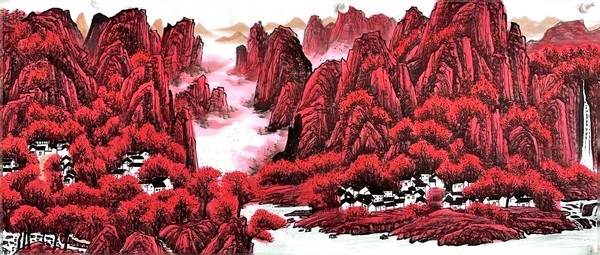古玩字畫柳真卿萬山紅遍拍賣,當前價格280000元