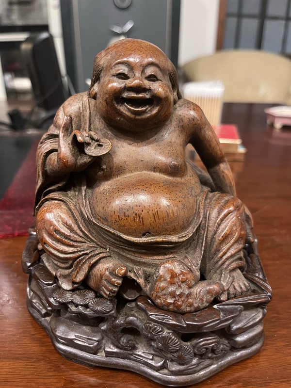 古玩轉(zhuǎn)賣竹根雕劉海戲金蟾拍賣，當(dāng)前價(jià)格460元