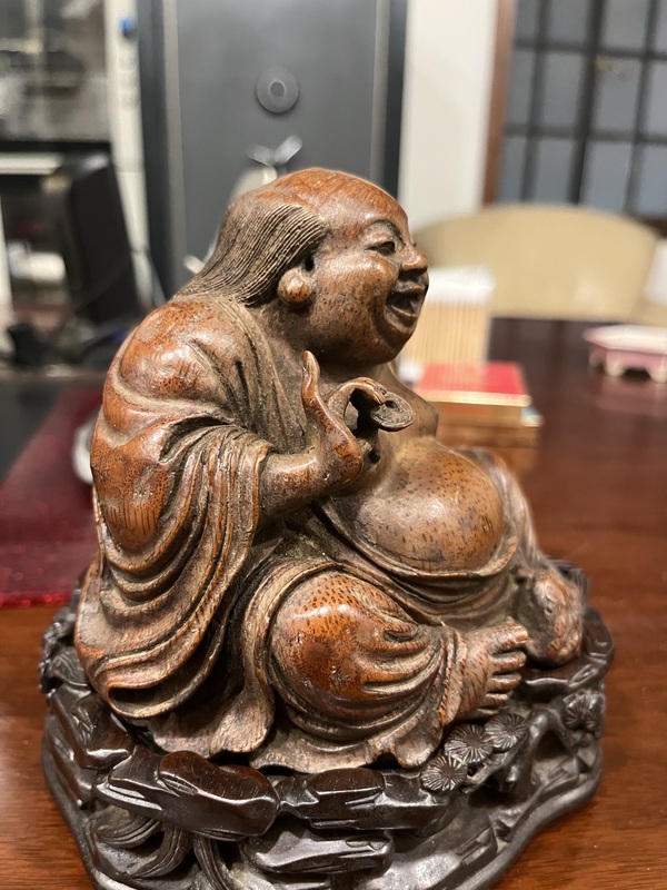 古玩雜項(xiàng)竹根雕劉海戲金蟾拍賣，當(dāng)前價(jià)格36000元