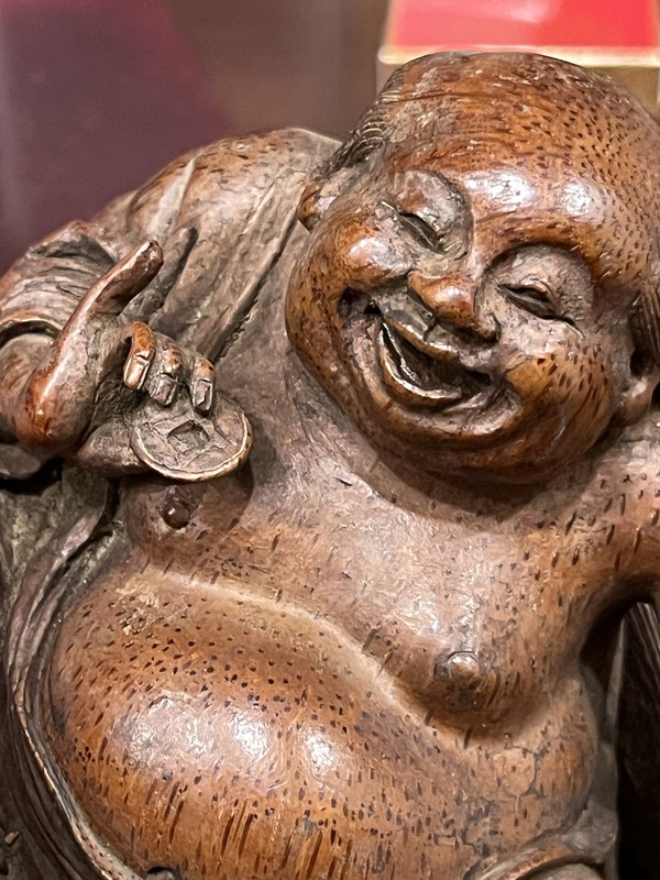 古玩雜項(xiàng)竹根雕劉海戲金蟾拍賣，當(dāng)前價(jià)格36000元