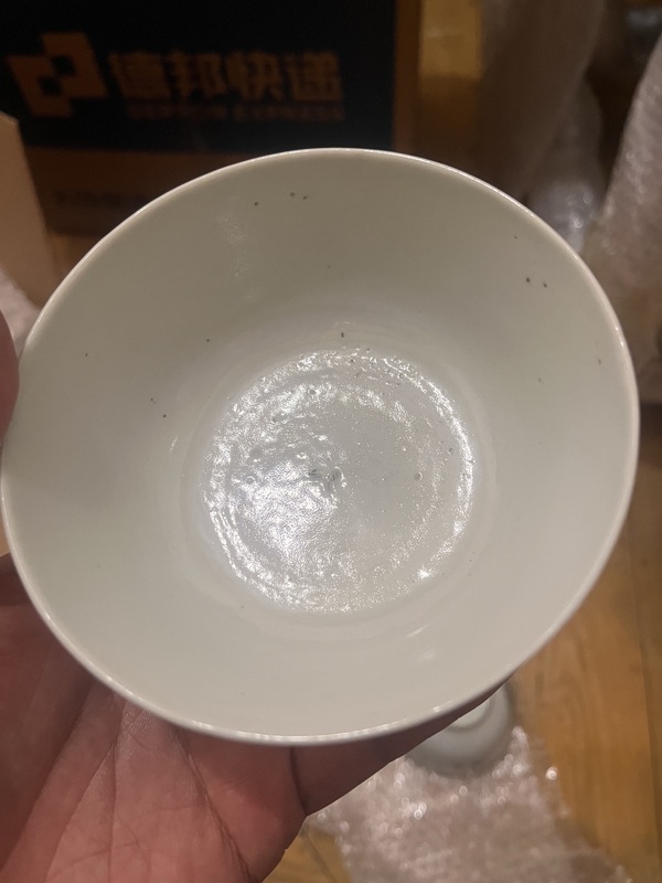 古玩陶瓷民國·細路仕女紋粉彩茶圓一對拍賣，當前價格2000元