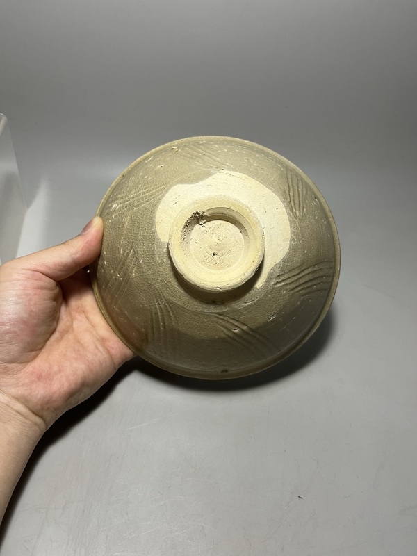 古玩陶瓷北宋青釉刻花撇口碗拍賣,當前價格0元