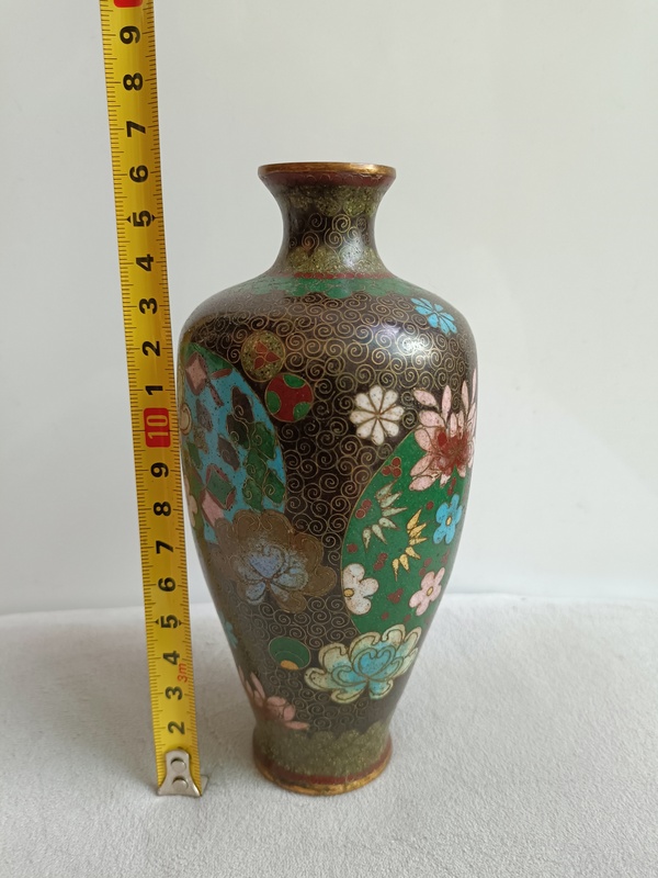 古玩雜項景泰藍銅瓶拍賣，當前價格1680元