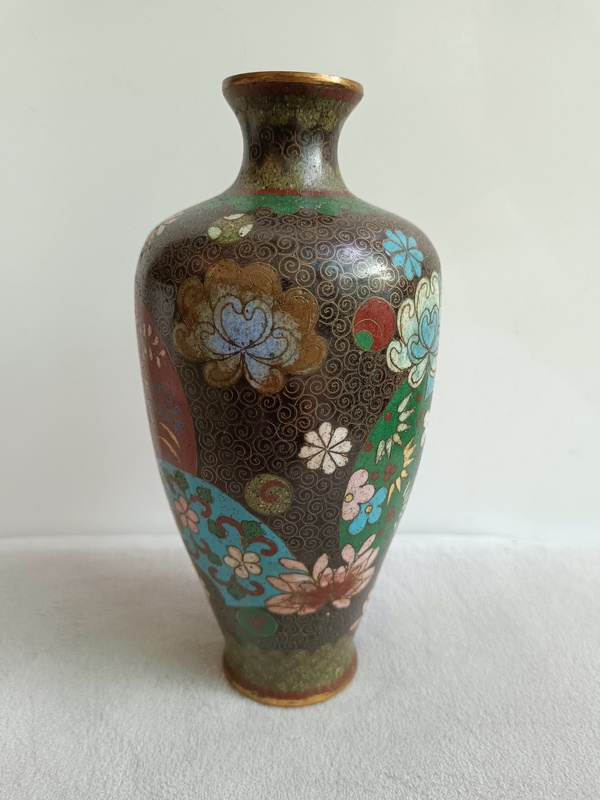 古玩雜項景泰藍銅瓶拍賣，當前價格1680元