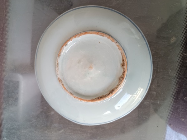 古玩陶瓷明晚期.青花花卉紋盤拍賣,當前價格198元